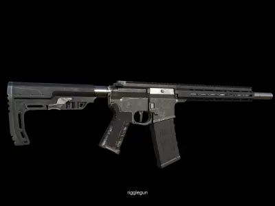 low poly desk with glass top 3D Model Pack