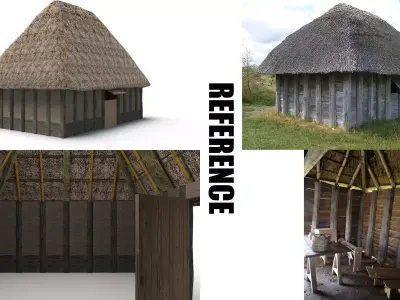 Medieval Hut 3D model