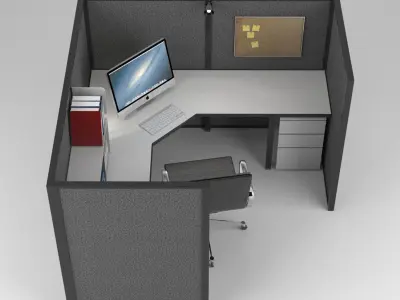 Office Cubicle 3D model