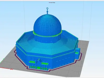 Al-Aqsa Mosque - Mescid-i Aksa 3D print model
