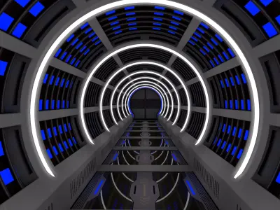 Sci Fi Corridor    3D model