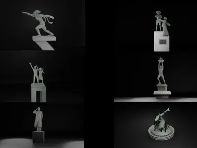 Indonesia Monument  3D Model Pack