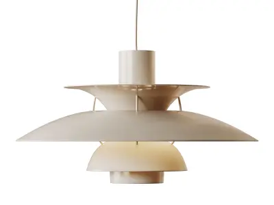 PH 5 pendant lamp monochrome 3D model