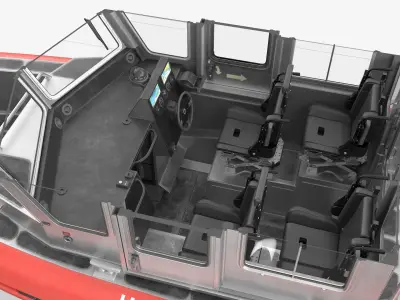  Coast Guard Defender Class Boat Red Simplified 