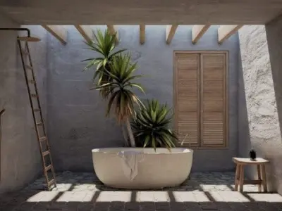  Bathroom Model 3D model