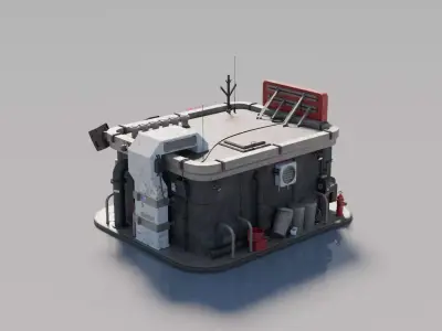 Cyberpunk House 1 3D model