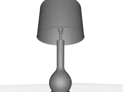 Mcnally Gray Table Lamp Light 3D model