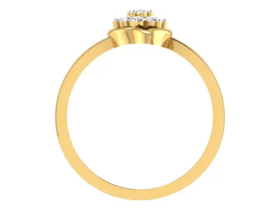 Solitaire Women Engagement Wedding Band Rings 3D print model purchase