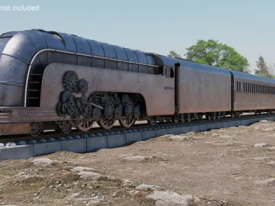  Steampunk Locomotive Chassis Gear Drive 