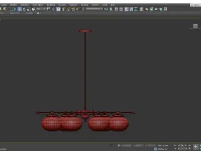 PUJA CHANDELIER Low-poly 3D model