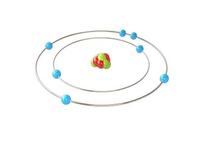 Nitrogen Chemical Element v1 002 Low-poly 3D model