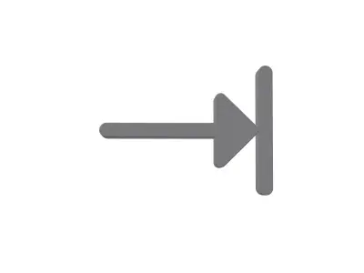 3d arrow alt to left Low-poly 3D model