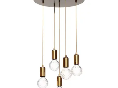 Crystal Bulb Pendant Light 3D model