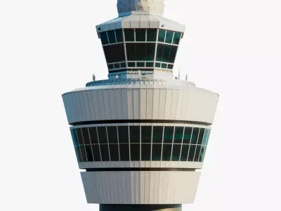 control tower Low-poly 3D model purchase