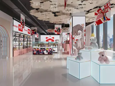 Modern Animation Toy Gift Shop 3D model