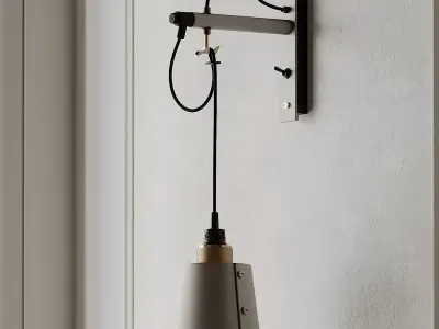 HOOKED wall light small stone from Buster and Punch 3D model