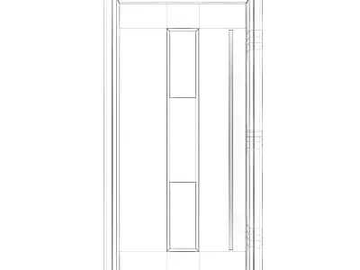 Metal Front Door 3D model