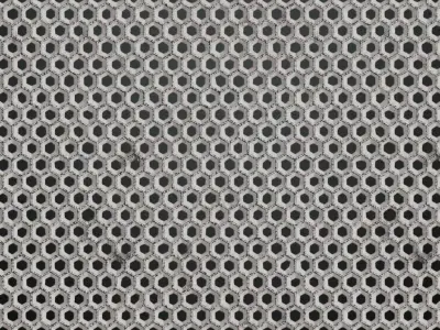 Worn Metal Grill Rusted Transparent PBR Seamless Texture