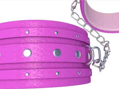 Galls Double Lock Handcuff collection 3D model