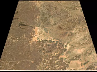 Mecca and the Red Sea coast of Saudi Arabia - tile n23 e40 3D model