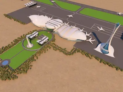 0024 - Architecture Airport - 2021 - 06 3D model