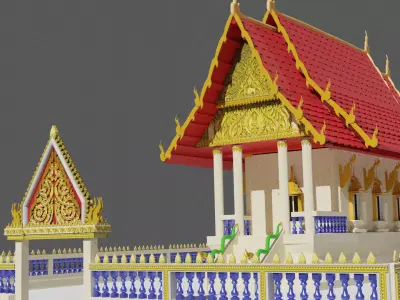 thaitemple Low-poly 3D model