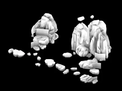 Yamano-Fallstone rocks 3D model