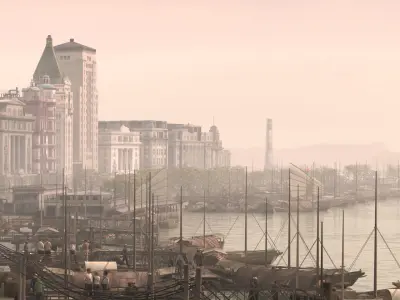 Old Shanghai Bund 3D model