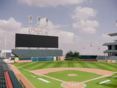 The Metropolis Meteors Baseball Stadium 3D model