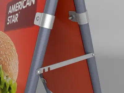Sign Standing 3d model 3D model