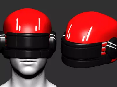helmet high poly sculpt 3d printable  3D model 103
