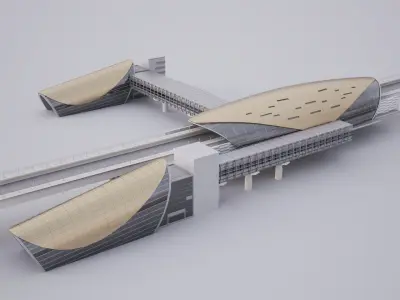 Dubai Metro Station 3D model
