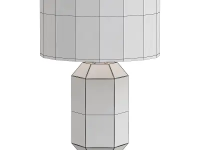 LAGUNA glass table lamp with shade 3D model