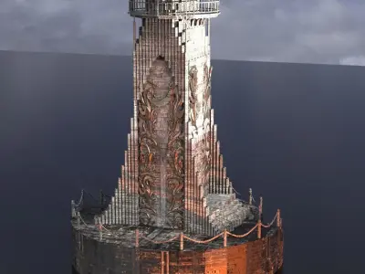 Elden Celtic Watchtower 3D model
