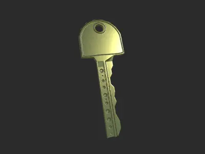 Lowpoly Keys Pack Low-poly 3D model