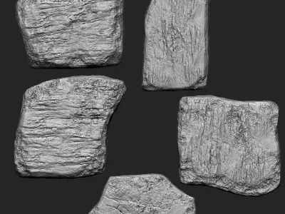 Stone IMM Brushes 66 in one Vol1 3D model