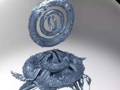 Light realm sci fi platform 2 3D model