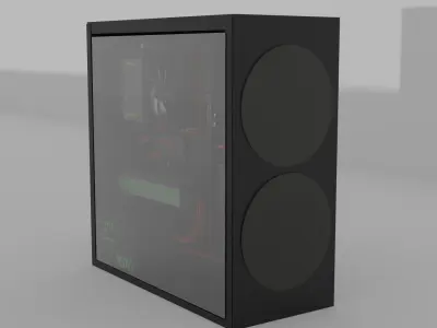 PC Gaming x64 Low-poly 3D model