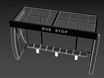 Bus Stop 3D model