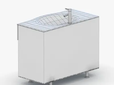 1571 - Sink Low-poly 3D model