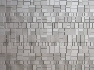 Silver Metal Powdered Plaster PBR Seamless Texture