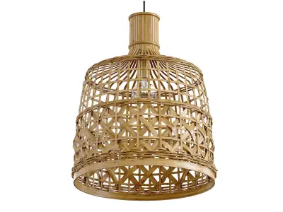 New Bamboo Ceiling Lamp light alternative 3D model