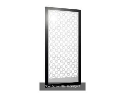 Doors Security Screen Iron 3D Model Pack