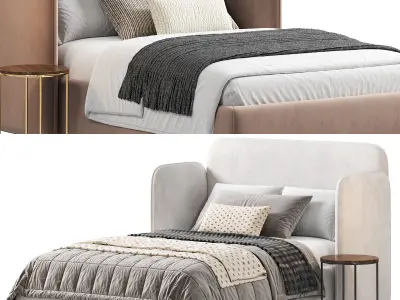 TEEN ADULTS SINGLE LEVEL BED 3D model