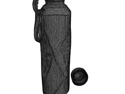 Futuristic Sports Water Bottle Low-poly 3D model