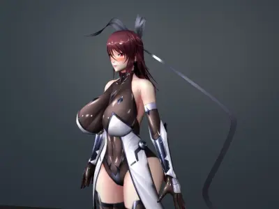 mizuki shiranui 3D model