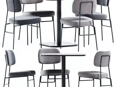 Foot Table and Kapoor Chair by Annud 3D model