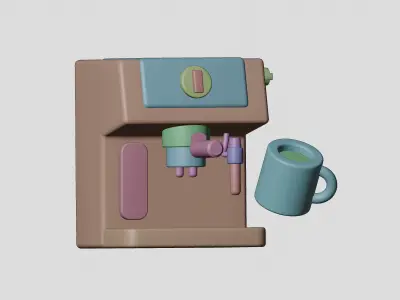 coffee maker 3D model buy