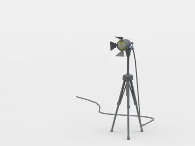 Light stand Low-poly 3D model purchase