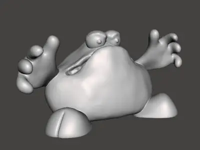 TRAP DOOR THE BIG RED THING FANTASY FIGURE MODEL TOY SCULPTURE 3D print model